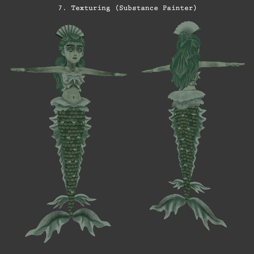 StudioAnjin's tweet photo. Creating the Magindara statue was a ton of work! Here's a shot of the statue in full glory, and the steps @camille_sloan took to make it.

World building is very important for us, we want every area to be unique and fantastical!

#gamedev #indie #indiedev #mermay #3dart #unity3d https://t.co/aamg2Kz2qR