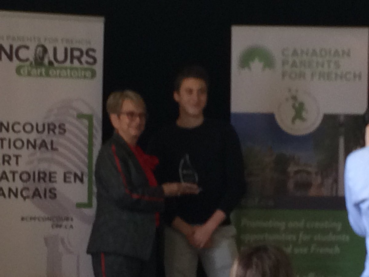 kathysinclair13's tweet photo. Félicitations to @StPaulOCSB student Sebastian Nicoll who placed second at the Concours d’art oratoire NATIONAL today winning $9000 in scholarship money to UOttawa!  Way to go Sebastian! Nous sommes très fiers de toi! #BeStPaul #BeAccomplished #BeOCSB https://t.co/o7wB1P3Q6r
