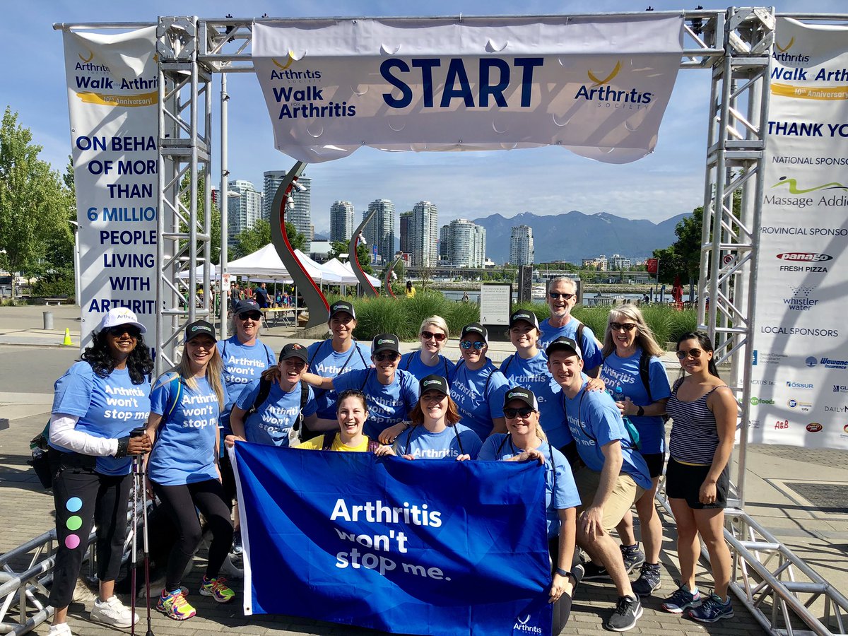 Physio_station's tweet photo. So proud of Kadi for leading her team today and for being a top fundraiser at the #WalkForArthritis Grateful to be a part of #TeamKadi #ArthritisWontStopMe @ArthritisSoc Thank you to all the volunteers, organizers and supporters👏🏻 https://t.co/XQU52OuaV9