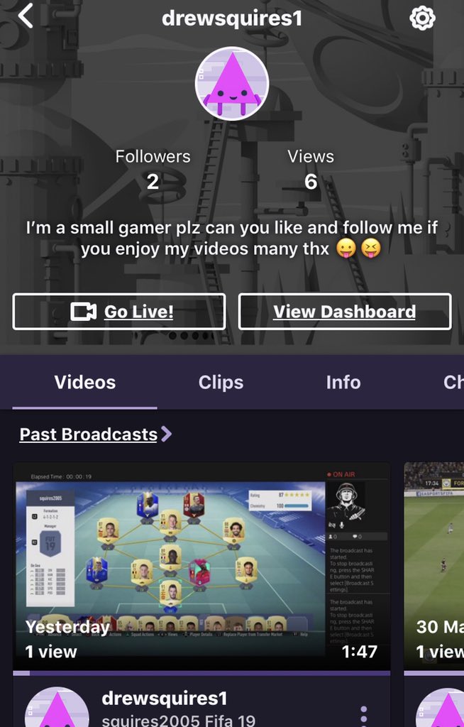 drewsquires11's tweet photo. If you can please help me out and follow my twitch channel it will help me out a lot 
#many thx drewsquires1 #fifa #FIFA19 https://t.co/AgTJgXd0uL