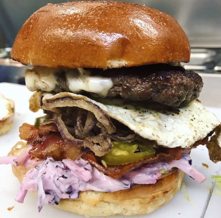 Can you resist the deliciousness of our burgers? You don't have to, just drop by and treat yourself! 😋 #foodporn #burgerlovers #UpTheCreek #Se #Greenwich #Lewisham #localeats