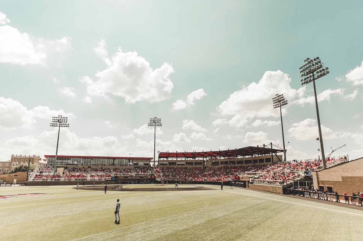TTU_Baseball's tweet photo. We don’t mind another round of afternoon ball. 

Gates are open for our 4:30 start, so get to The Law!

🔴#WreckEm⚫️ https://t.co/d62fQ5AZrM