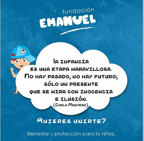 EmanuelDetalles's tweet photo. Únete! Por la niñez 🍼
FUNDACION EMANUEL
-
-
-
#Fundación #Emanuel ##Niños #Baby #Infancia #Futuro #Children #Niños https://t.co/cJRNB3HhH7