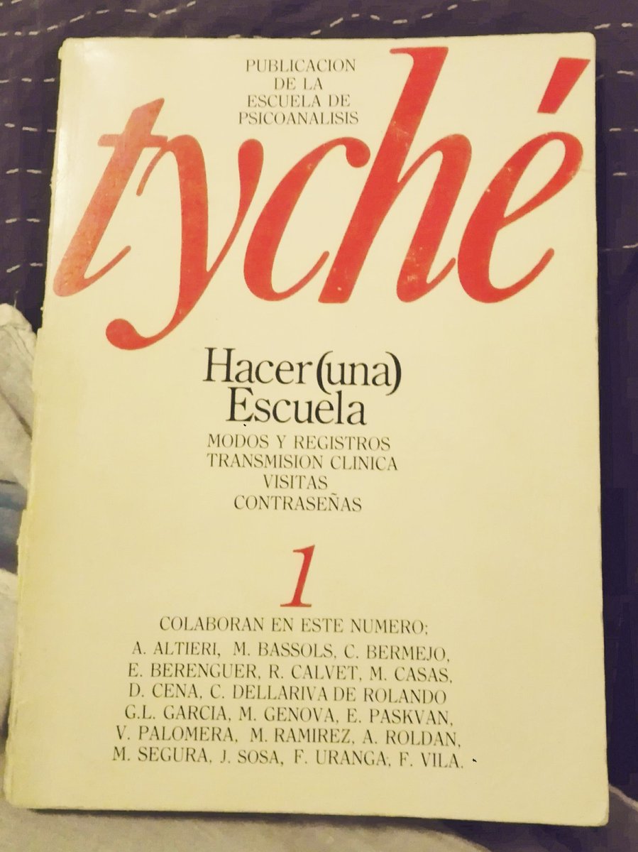 areapsy's tweet photo. Disertación realizada con motivo de realizarse el
Segundo Encuentro de la
Escuela de Psicoanálisis,
Junio de #a1981
#Barcelona.
(La escritura meticulosa de
Rosa Calvet i Romaní
es ese sendero que
A. Machado definió con
"Caminante,
son tus huellas el camino y nada más. ... ") https://t.co/v4HteKZ1xD