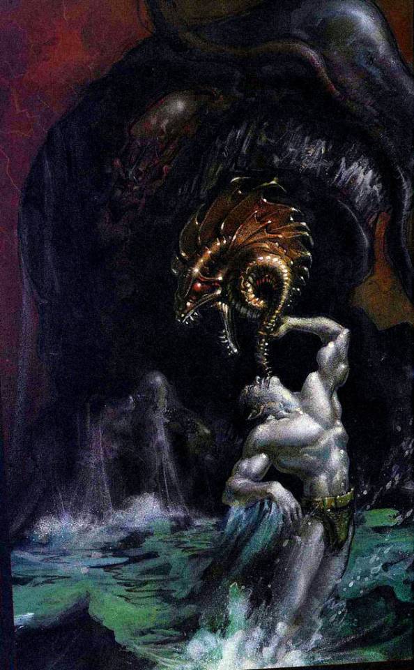 ImperiusWrecked's tweet photo. Prince Namor the Sub-Mariner using the Horn of Proteus to summon Giganto
Art by Terese Nielsen #namor #comicart #subbytalks #marvelcomics https://t.co/JNBiIMrSgy
