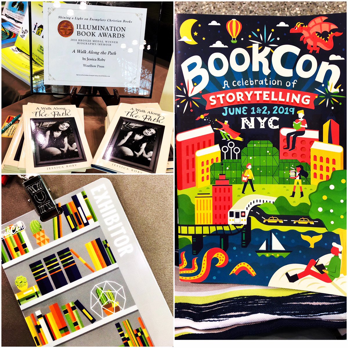 GBNRoby's tweet photo. Come visit booth 3123 #BookCon19 #aWalkAlongThePath https://t.co/4MJ8JA3cO5