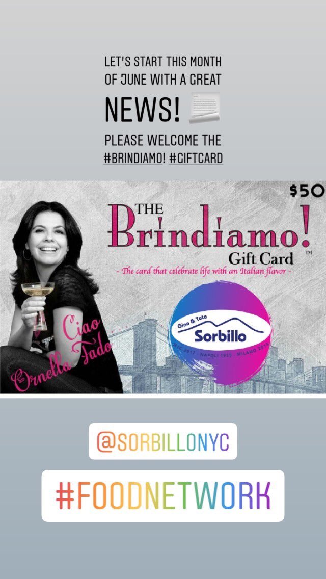 Happy June 1st
Today we are going to launch the #Brindiamo! Gift Card, the perfect card that let you experience italy one bite at the time. To learn more about the benefits visit ornellafado.com/gift-card/