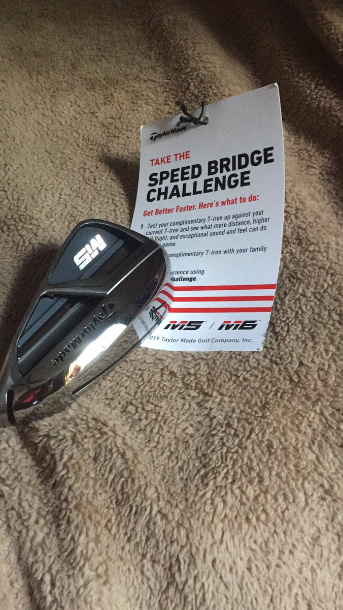 JantzenWM's tweet photo. Thanks @TaylorMadeGolf this is going to be a great addition to the bag!! π #SpeedBridgeChallenge https://t.co/QhHXrvafCN