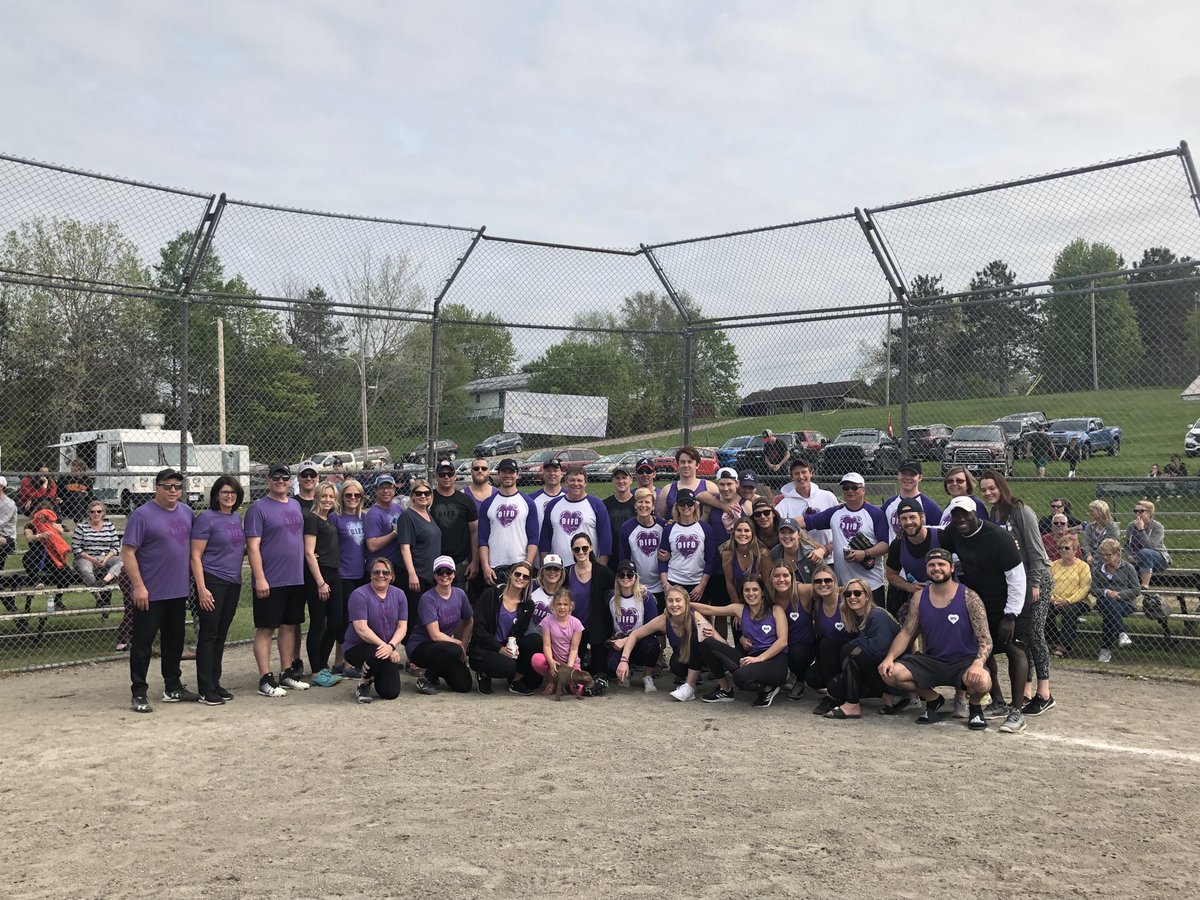 bauerwally's tweet photo. #DIFD #Shawville we lost the game but winning the fight 💜 weekend full of love and laughter https://t.co/8xOG89yq1A