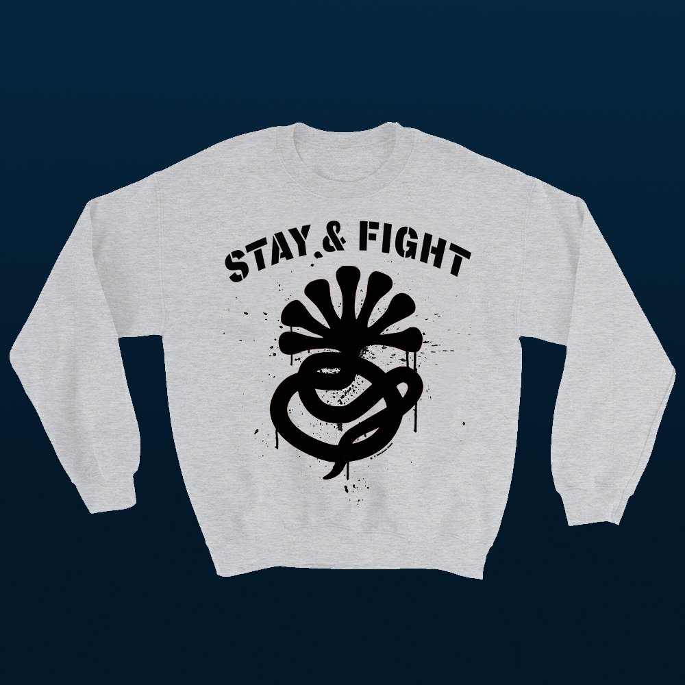 JPCriscitello's tweet photo. Stay &amp; Fight Sweat shirt 

order here https://t.co/Jc5pWruzd0 https://t.co/mR7Nt8Jf6s