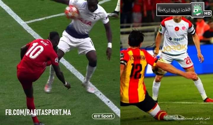 HaniWins05's tweet photo. Var in Europe Vs Var in Africa 
#UCLfinal #CAFCLFinal https://t.co/m141bEnXIj