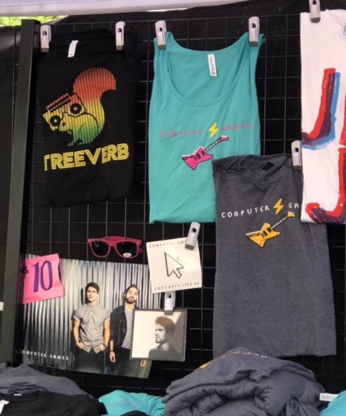 DarrenArmy's tweet photo. New Computer Games merch at #Treeverb! (📷: Allison Stuller) https://t.co/j8jplyggOf