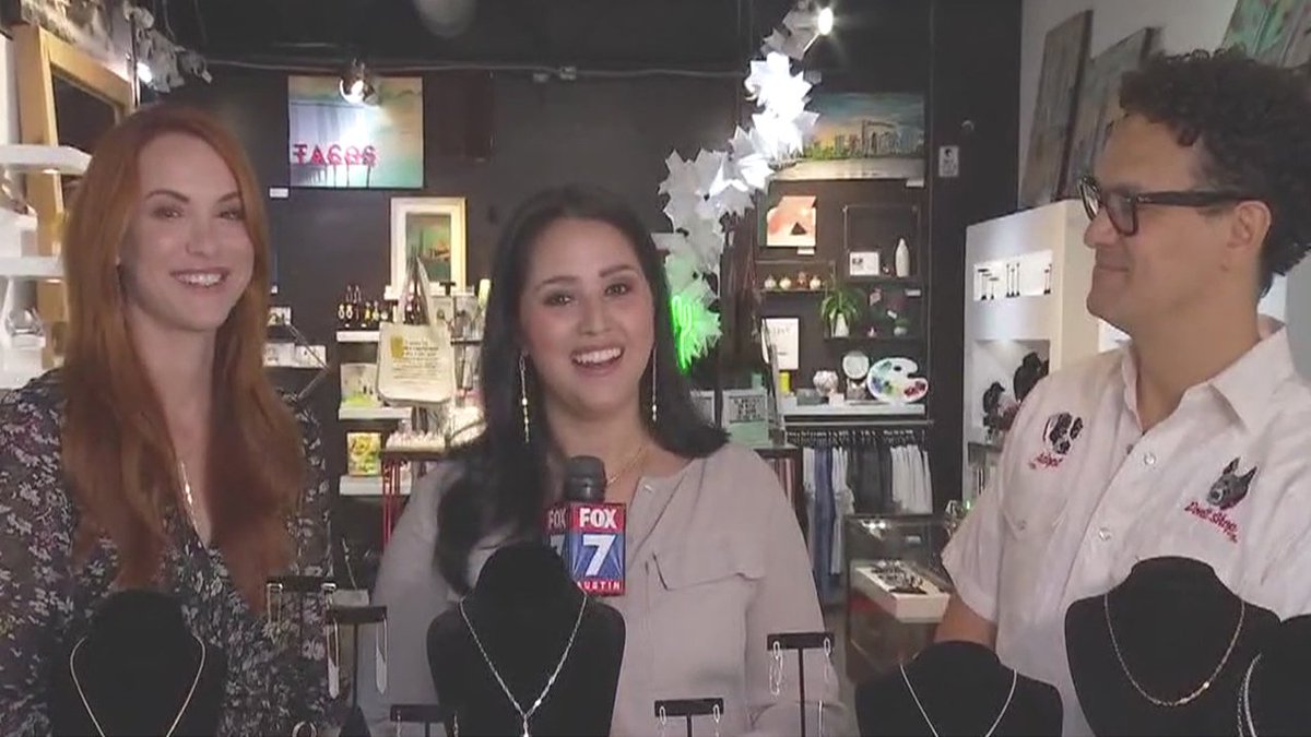 fox7austin's tweet photo. Actress @DanneelHarris and Edson Enriquez of @limbojewelry talk about their new collaboration the #LinkCollection, benefiting Austin nonprofit @CreativeATX, with @TaniaonFox7 on #GoodDayAustin. https://t.co/g2VHOYuVmP https://t.co/ctaUnpdzzt