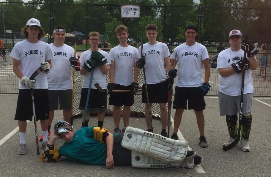 DanRayome's tweet photo. B-Dubs Syracuse at Walter Gretzky Street Hockey Tournament -Largest in the world- in Brantford, Ontario. CNS boys U18 team playing up in Adult Division #weekendwithwally @SteveInfantiNC9 @BrentAxeMedia @JimSarosy @SyracuseCrunch @syrhockey @WayneStormWatch @CCasciano https://t.co/EaJGPOzW2f