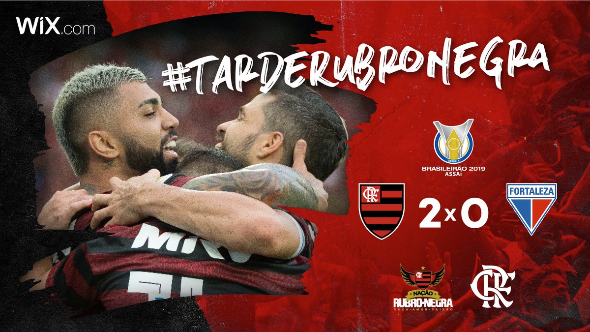 Flamengo's tweet image. Nação dá um show no Nilton Santos, Mengão vence o Fortaleza por 2 a 0 com dois gols de Gabigol e soma mais três pontos no Brasileiro! Foi mais uma #TardeRubroNegra! #CRF

Vem pro @NacaoCRF: bit.ly/VemProNacaott