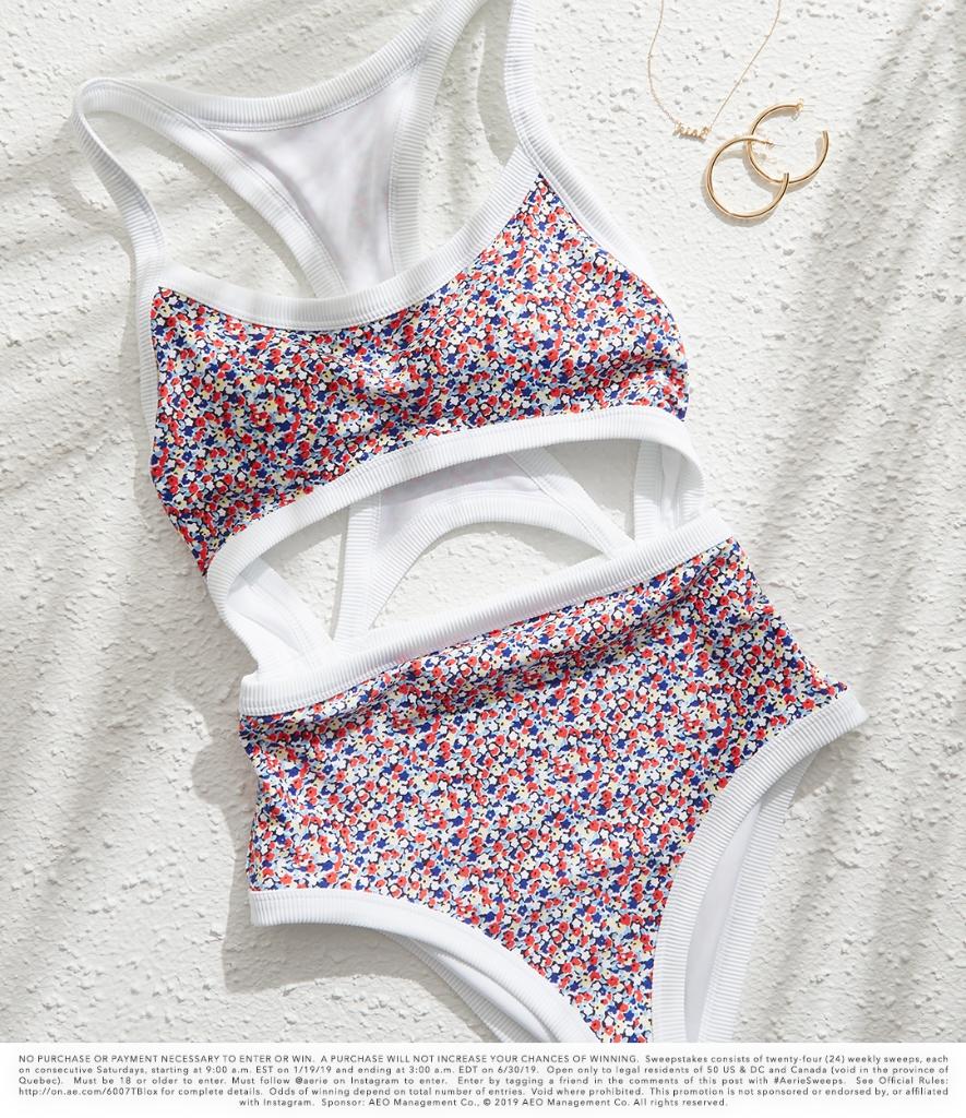 Aerie's tweet photo. Happy June & happy #AerieSwim Saturday! Head to https://t.co/kOXEEsXGSQ to enter for your chance to win two $50 gift cards. https://t.co/kT4wNY4rYW