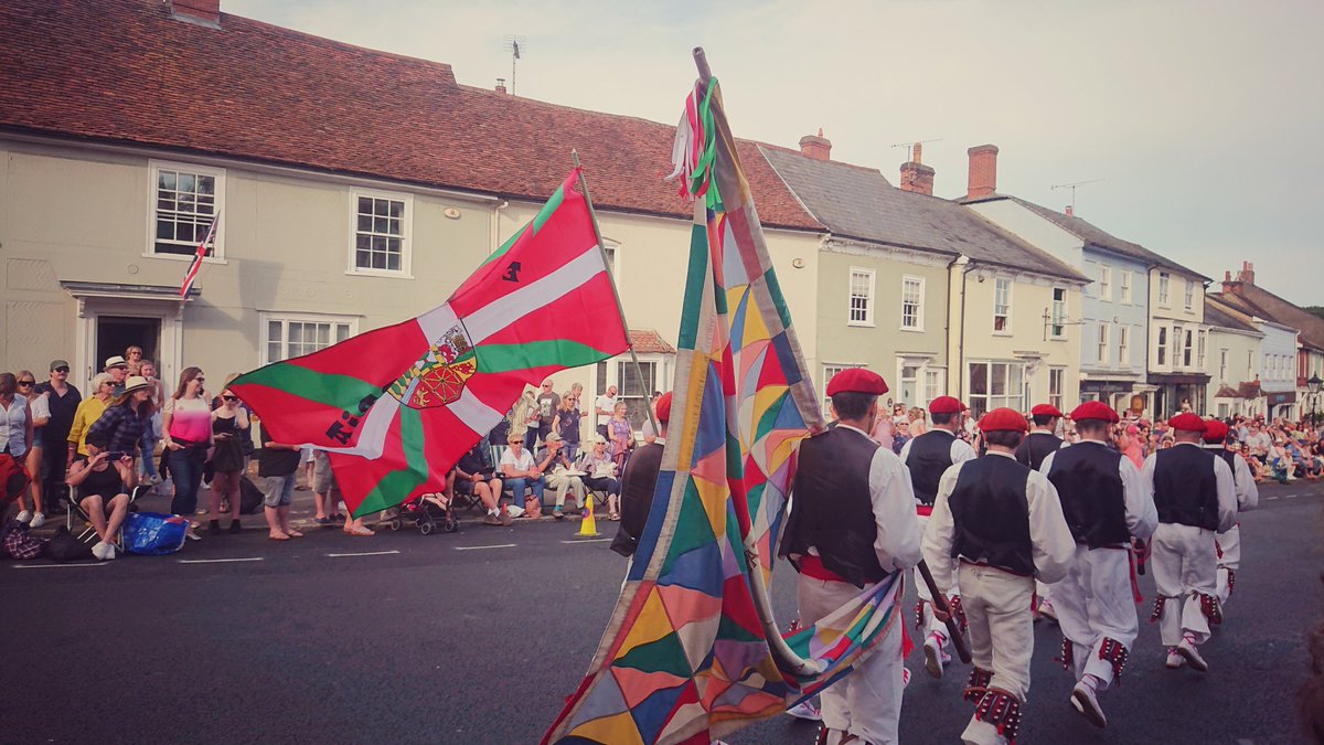 basquechildren's tweet photo. The Association was pleased to be at #Thaxted Morris festival in #Essex this weekend, to see #Basque dancers from Berriz performing. https://t.co/ob2ff9B9EB