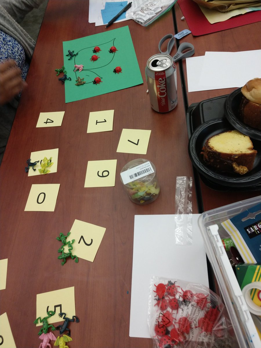 Spent a few hours talking about number combinations and decomposing with preschool teachers today. A great group of motivated educators! #preschoolmath #fcssmath
