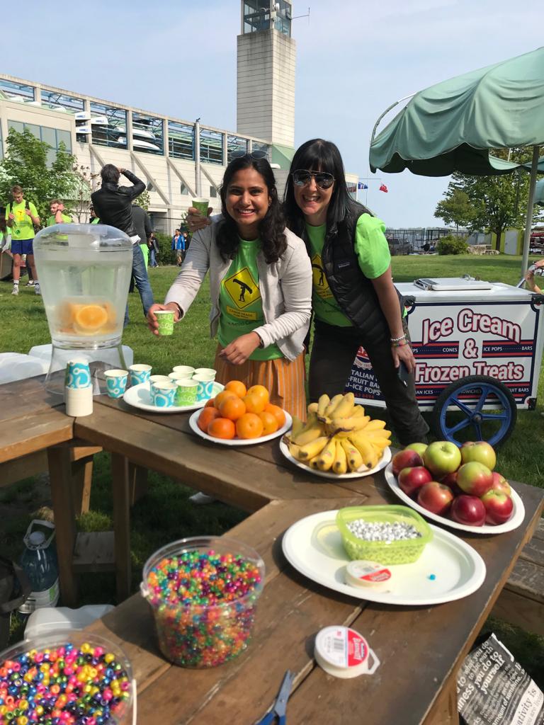 A well-deserved treat at the finish line after a day of portaging and paddling! #CanoeHeads2019