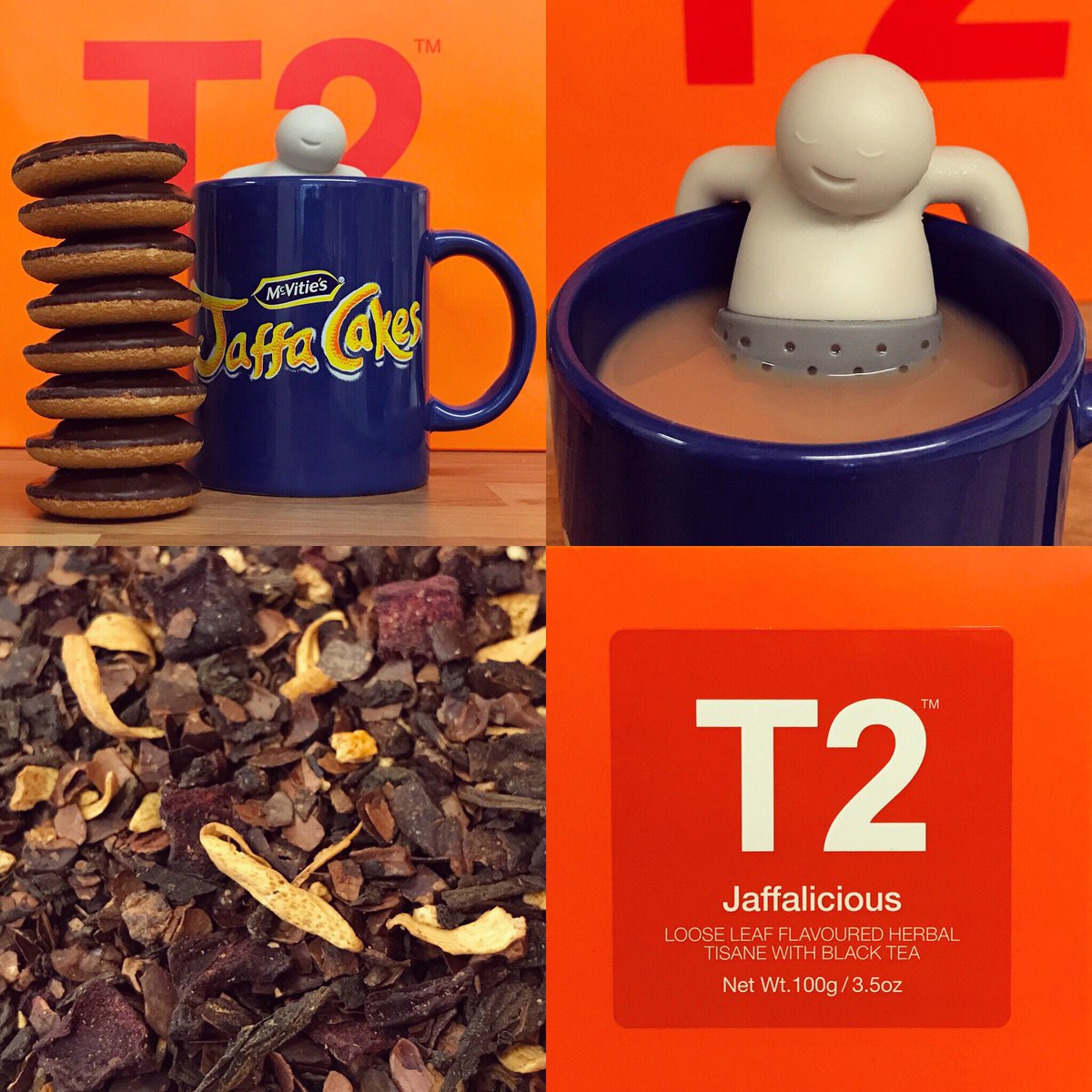 😍This ‘Jaffalicious’ loose leaf tea from <a href="/T2TeaOfficial/">T2 Tea Official</a> 🍫🍊☕️👌
#TeaUnit #T2Tea #Jaffalicious #JaffaCakes #GenuineFred #MrTea