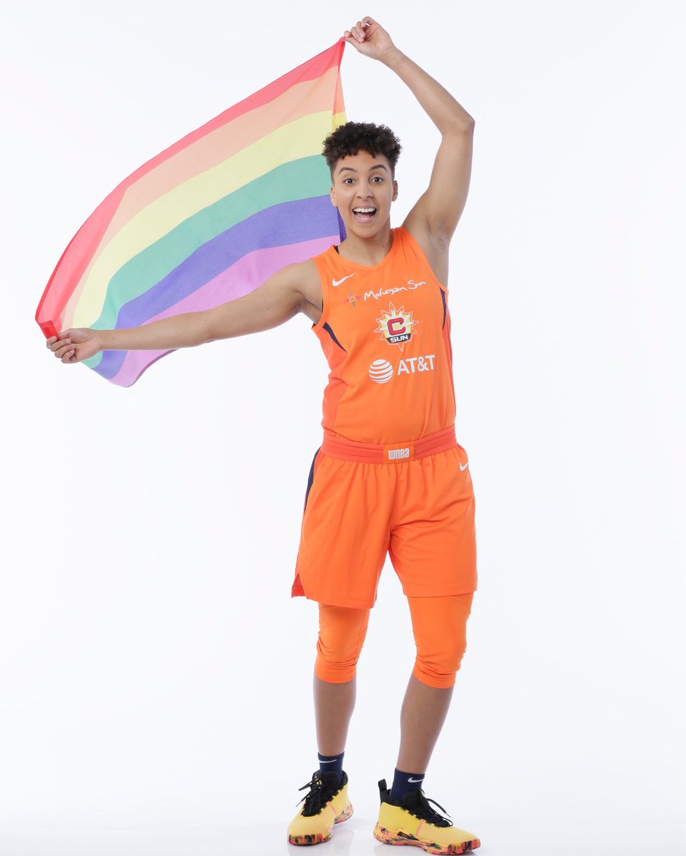 WNBA's tweet photo. We’re celebrating equality and inclusion all month long during LGBTQ+ Pride Month with #WNBAPride https://t.co/2xJreuJ6zI