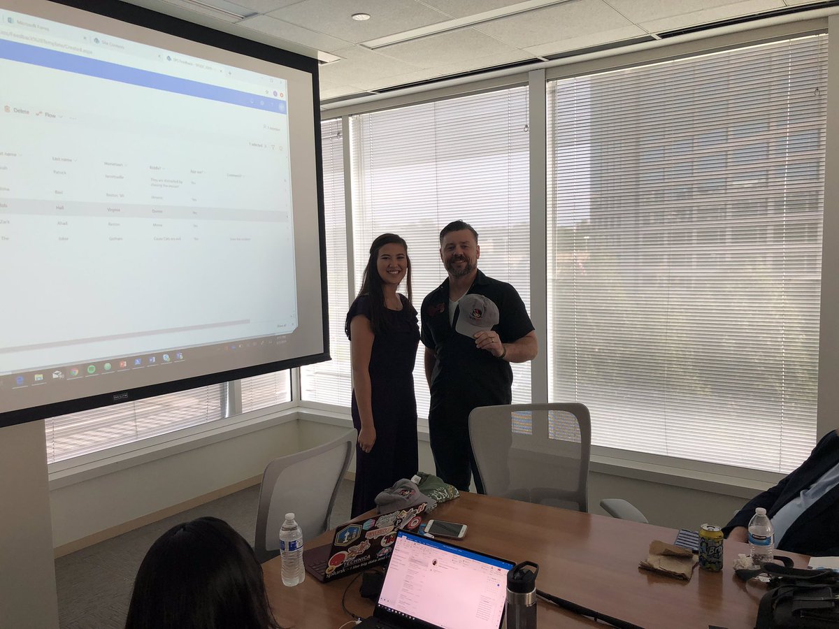 sarahepatrick's tweet image. First talk of the (unofficial) summer! Congrats to my prize winners 🎉 #SPSDC #CloudSatDC #DiversityandTech @PMInstitute @SharePoint @PowerApps @MicrosoftForms @MicrosoftFlow