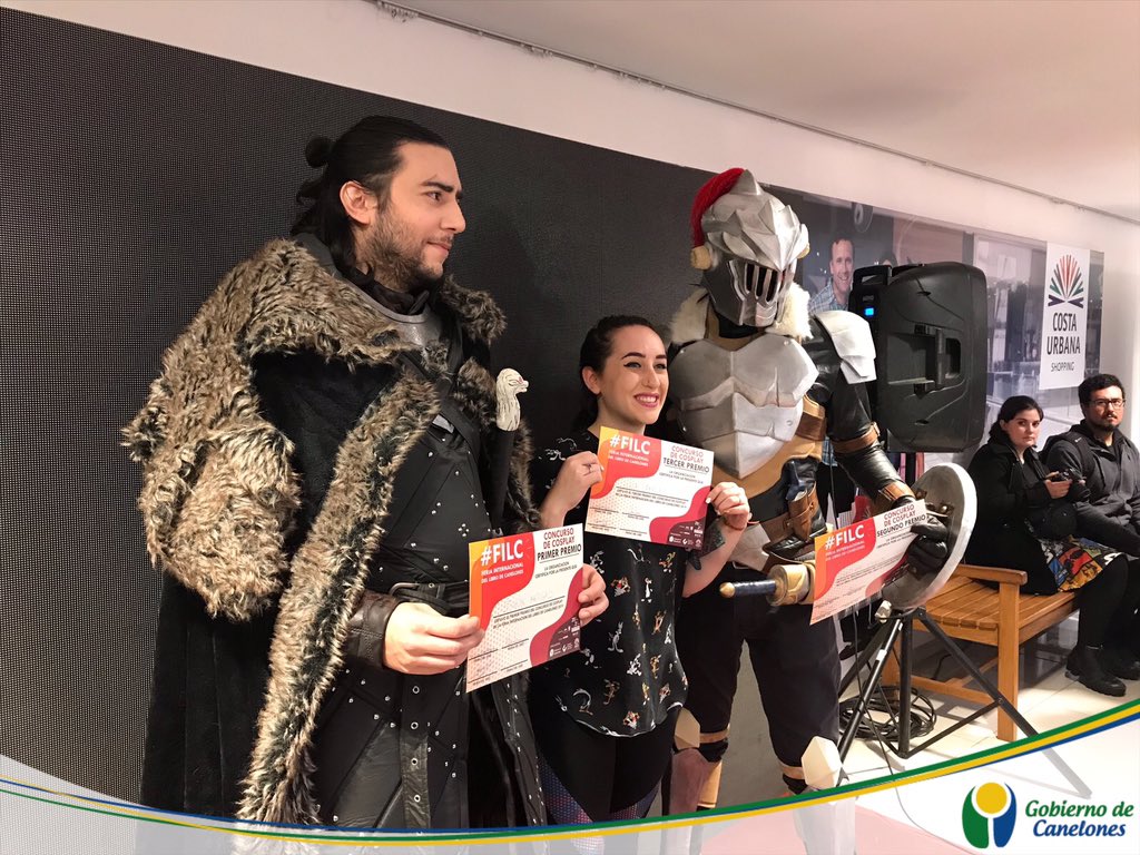 CanelonesCultur's tweet photo. 📚#Ahora La #FILC2 tiene a los ganadores del concurso de #Cosplay , los Clospayers demostraron ser tan creativos como semejantes a sus personajes preferidos.
📕Te invitamos a continuar disfrutando y conociendo esta gran Feria Internacional del Libro de #Canelones https://t.co/58u1jvyszB