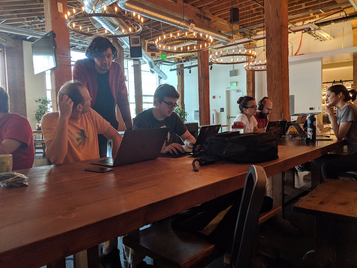 Code4Romania's tweet photo. Serious business here in San Francisco!👨🏻‍💻👩🏻‍💻#code4romania #code4diaspora #CivicTech #hackday https://t.co/kwlA7N0o6h