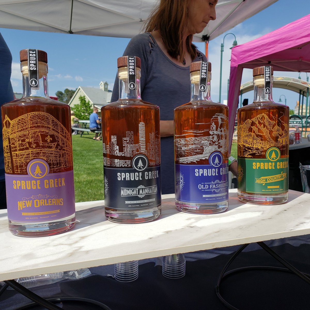 Even more #colorado local #spirits!  Laura and Neil Mellburg have @sprucecreekspirits .  All of their #cocktails and mixers are available <a href="/bbraeliquor/">Bonnie Brae Liquor</a> ! #denver