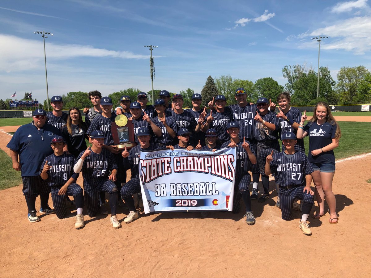 ErnieDerrera's tweet photo. Your 2019 CHSAA #3Abaseball State Champions, the University Bulldogs!  They successfully defend their title. @CHSAA #copreps https://t.co/Mjg0OR3tQW