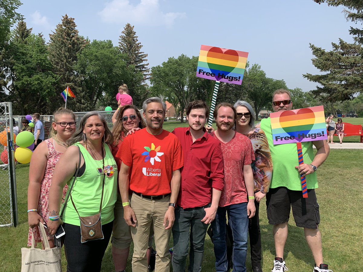 DevonHargreaves's tweet photo. Glad to spend the day with old friends and new at #TaberPride. #TaberEqualityAlliance @ABLiberal @Dave_Khan @N8V_Calgarian @dwHargreaves @tw_gilbert @sugarspice41 @AmyYatesAB We’re sending a message to @SenateCA, #conversiontherapyban now. DM for copy of letter to sign https://t.co/VF1FkEuwQz