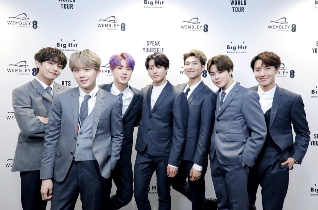 MTVMusicUK's tweet photo. The #BTS boys killed it at Wembley Stadium tonight! We’re so proud of them 💓💓💓 #BTSatWembley https://t.co/YPnRt7lUTd
