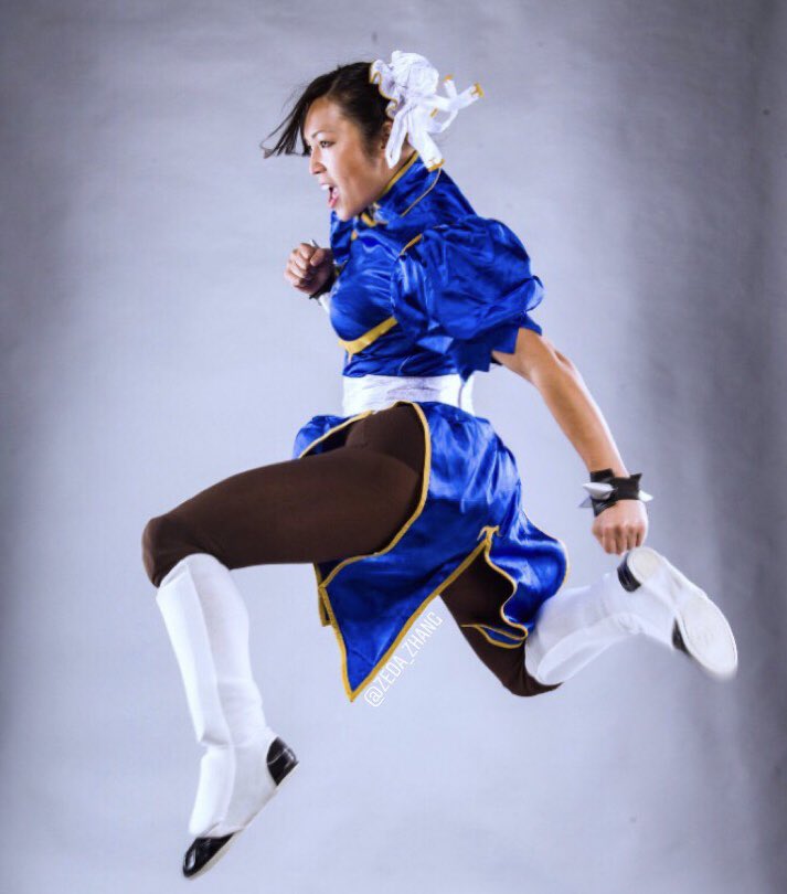 Chun Li @FSCWrestling @GalaxyConRich @johnmosesphotog #Galaxycon #ChunLi #ZedaZhang