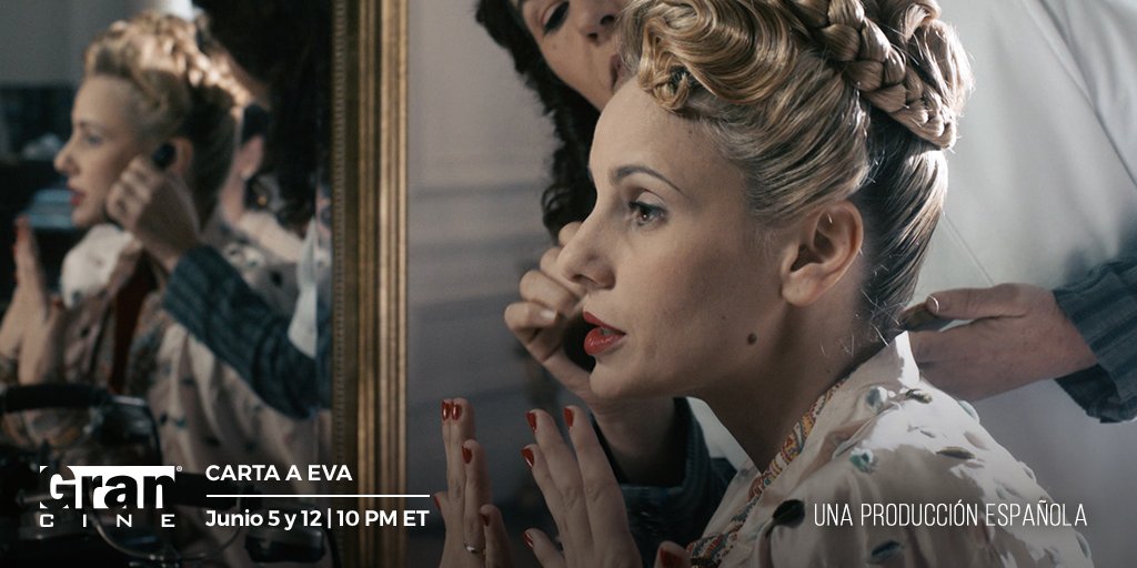 GranCinetv's tweet photo. Junio | Próximo Estreno  Gran Cine |  💗Carta a Eva
#CartaaEva es una miniserie española de dos episodios dirigida por #Agustí Villaronga.  
#cinecontemporaneo #cineespañol #televisionespañola #evitaperon #peron #grancinetv #julietacardinali #anatorrent  #produccionespañola https://t.co/v9foASs3lG