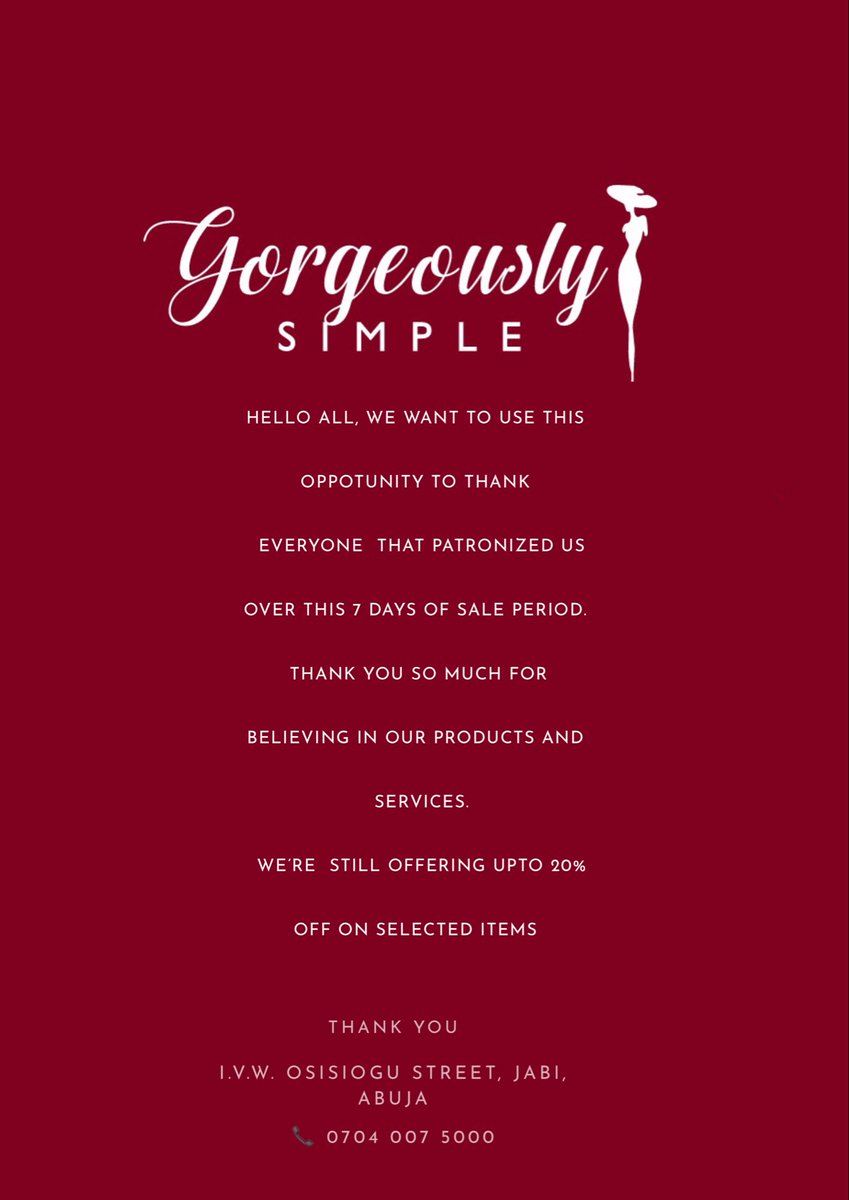 gorgeouslysimp1's tweet photo. .
.
.
.
.
#customerpriority
#gorgeouslysimple
#simplicitynelegance
#notthescaryluxury 
#shopping
#clothingbrand
#abujabaseddesigner
#luxuryoutfits
#Africanprint
#kidswear
#ladieswear
#fancyoutfitsnigeria
#uniqueclothingpieces
#uniqueaccessories
#nigeriandesigner https://t.co/h2wP1mirEj