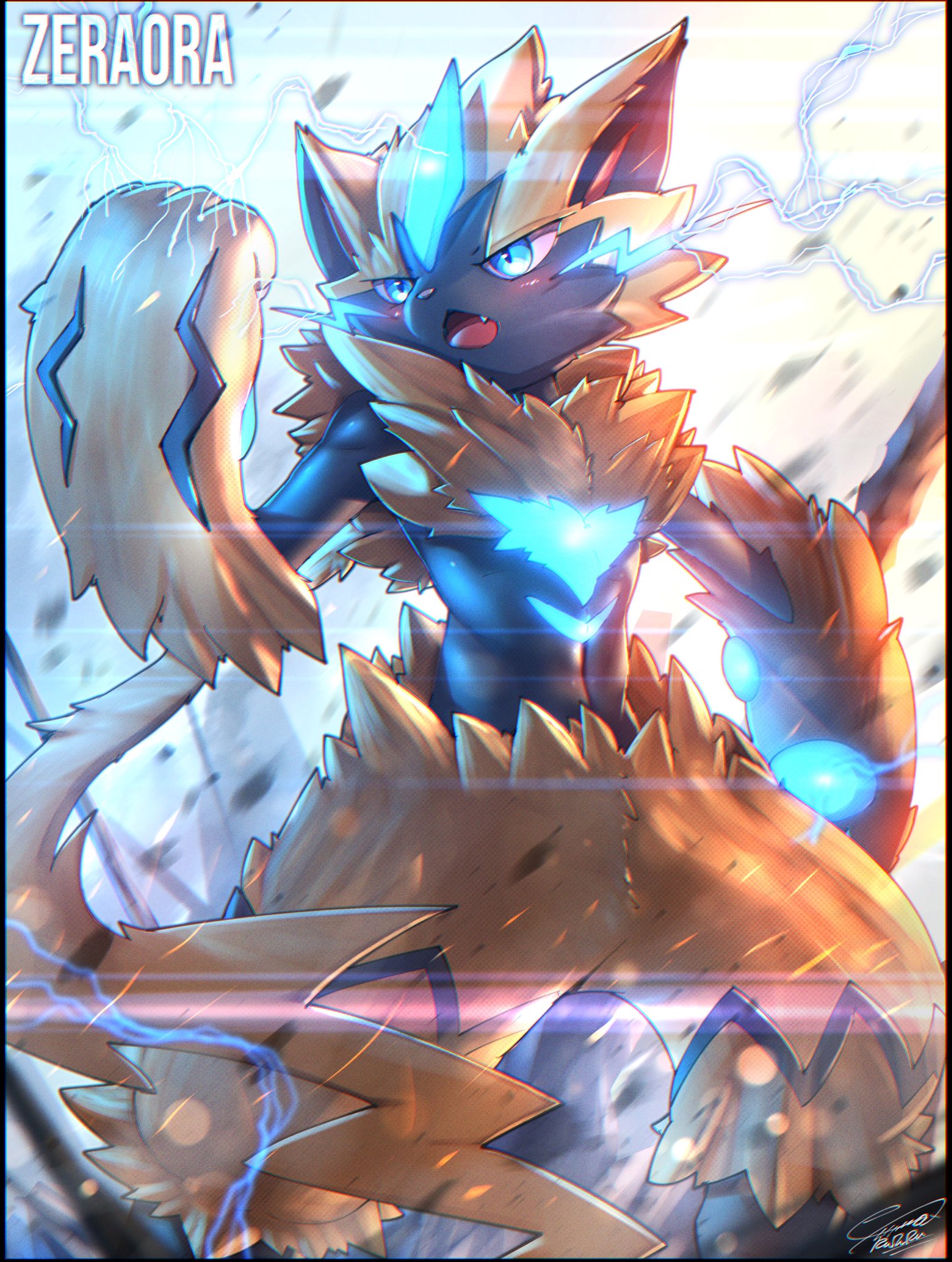 Ra Ru Ru ゼラオラかっこよく描いたー Pokemon ポケモン T Co Bedckxpr Twitter