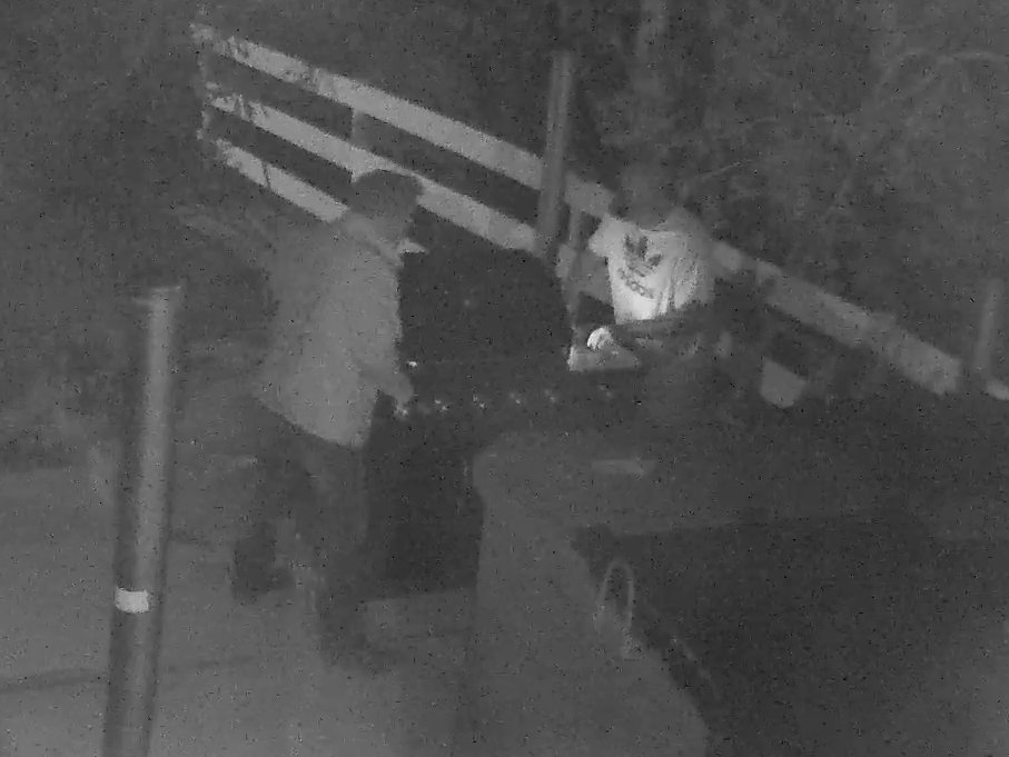 So these two stole the big  Gas Bbq from the Bearspaw lions club last night? Does anyone recognize them? If you do you can call Cochrane RCMP 4039322211 #crimestoppers