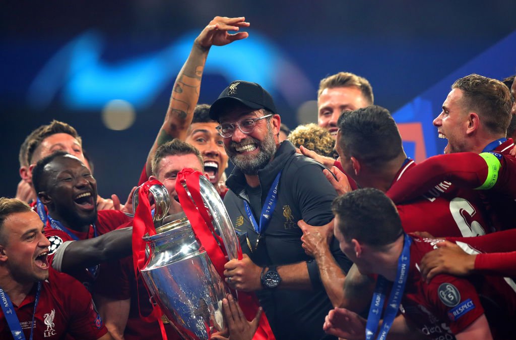 BBCSport's tweet photo. "The best night of our professional lives."

Jurgen Klopp couldn't be happier!

Read: https://t.co/Cz295SNJxk 

#UCLfinal https://t.co/RnB8ZGxD0m