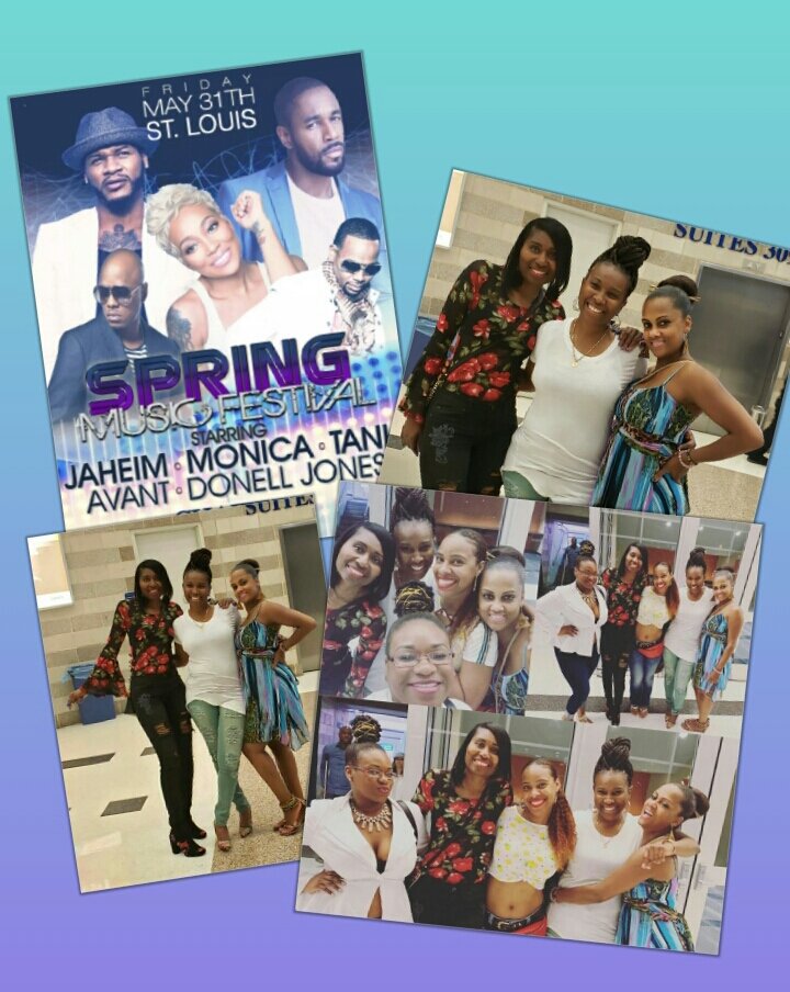 AcNeci's tweet photo. Good show last night! 🎶🎤💃👏💖 @donelljones96 @avantmusic @MonicaBrown @TheRealTank (Wish @officialjaheim would've been there!)
#stlouisspringmusicfestival #concertcrew #goodmusic #goodtimes https://t.co/z4YhG792i9
