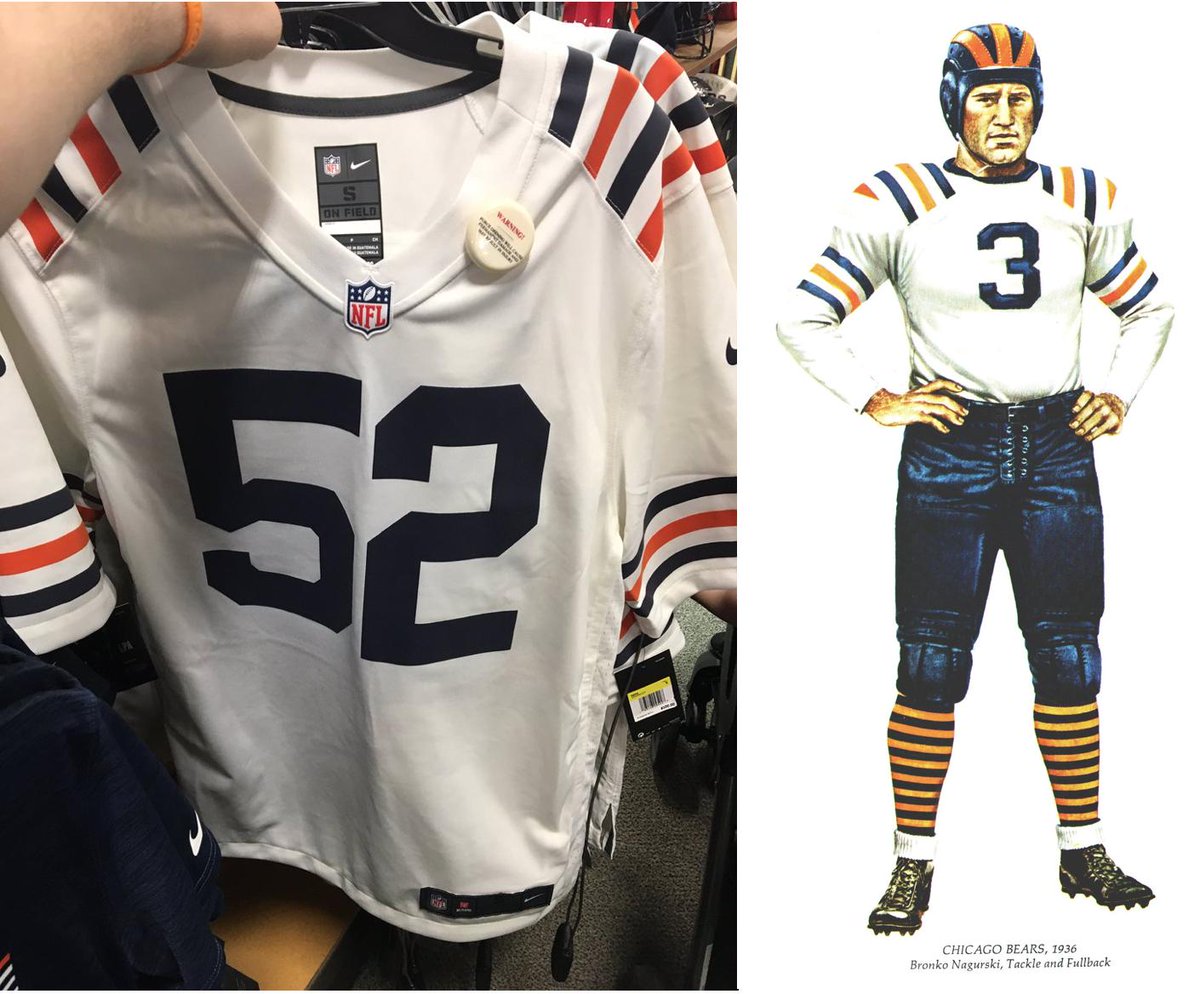 chicago bears throwback jersey 1936