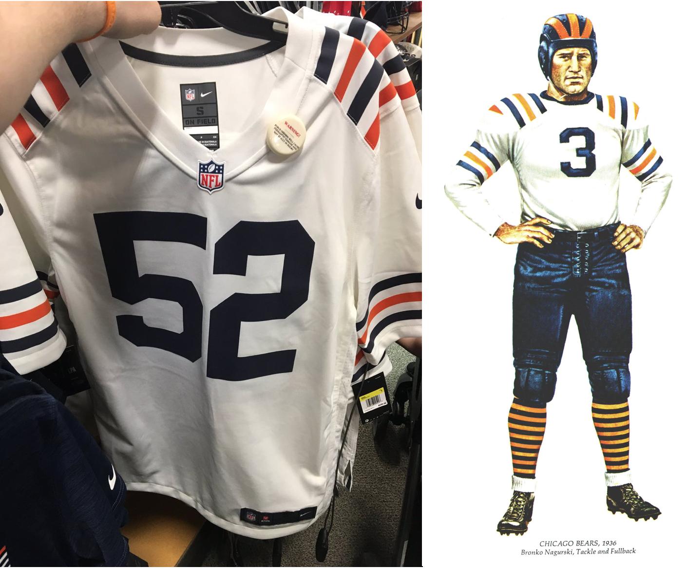 chicago bears centennial jersey