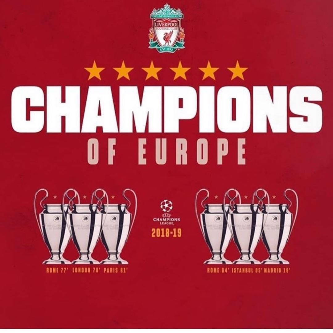 Crowned king of Europe X6 🏆 🏆🏆🏆🏆🏆 in my home <a href="/Metropolitano/">Riyadh Air Metropolitano</a> ❤️ So happy for everyone at the club, staff, players and supporters. Big congratulations <a href="/LFC/">Liverpool FC</a> . Well deserved #YNWA