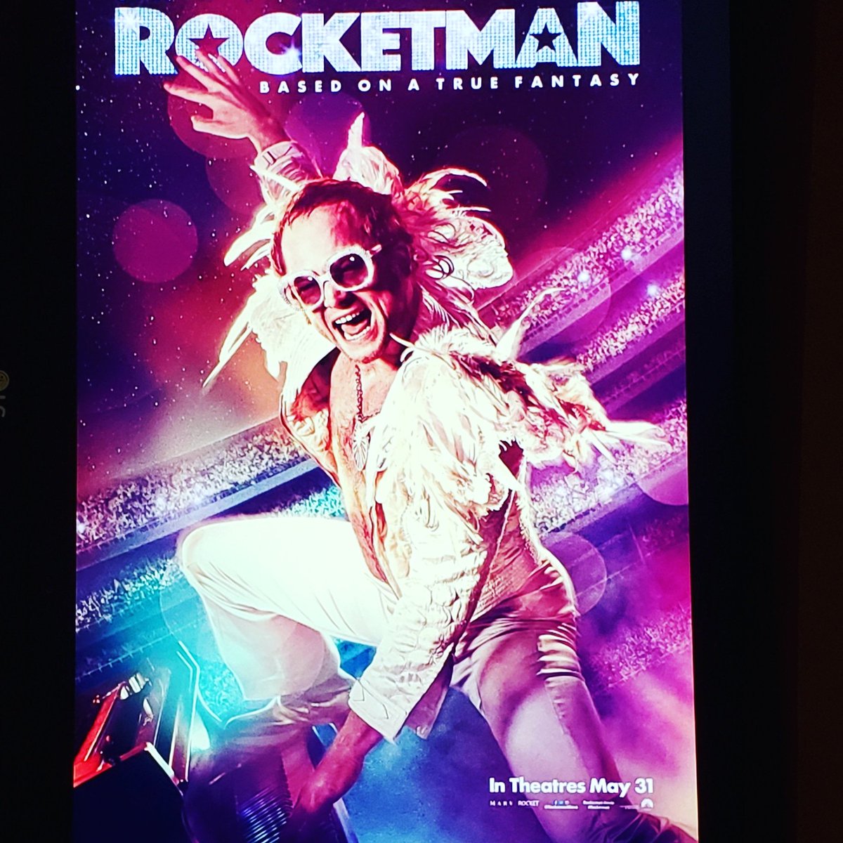 Preparing for takeoff before heading to Phoenix for #launchcon19 by seeing Rocketman with the fam