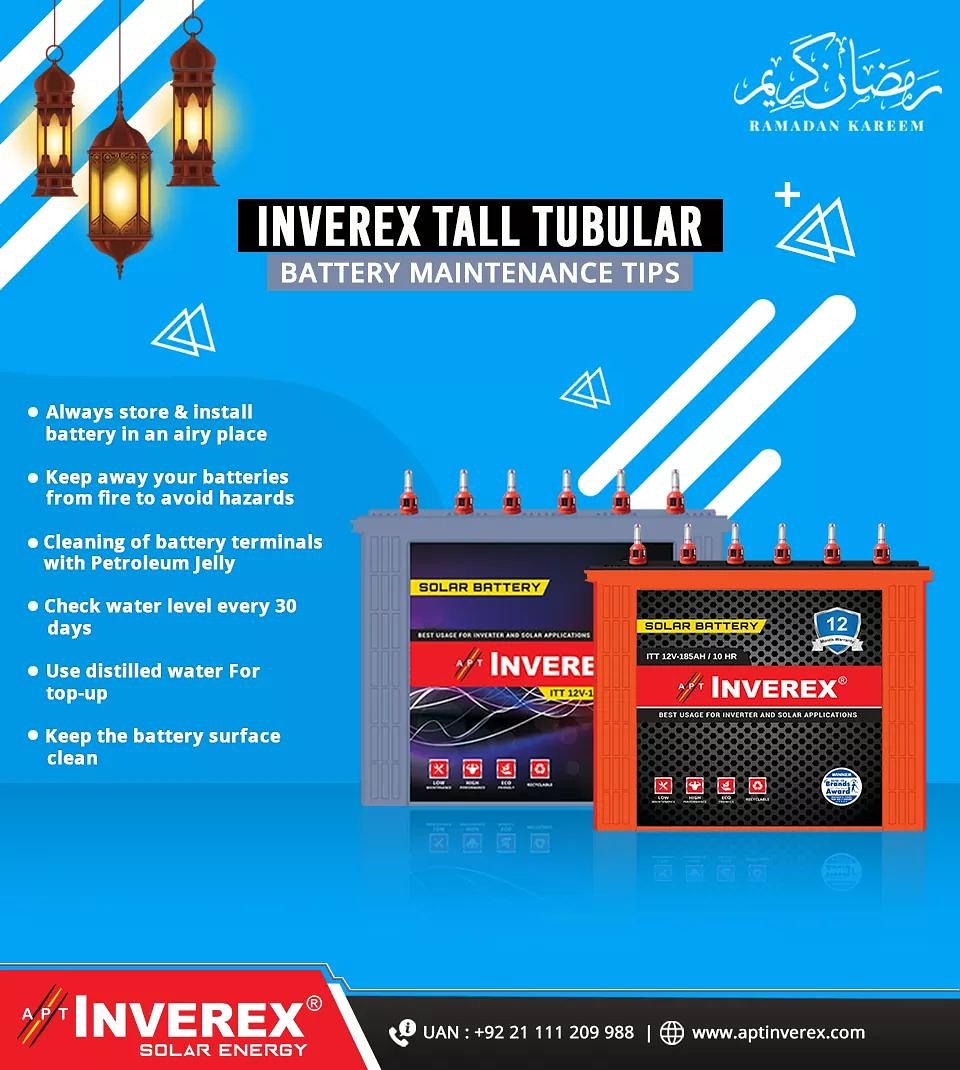 InverexSolar's tweet photo. If you want your battery life to be maintained as per schedule of 5 to 6 year its battery life with 12 Months warranty. Follow the instructions and get maximum mileage.
#MakingPakistanBrighter https://t.co/SwxkxsEBIM
#Inverex #SolarEnergy #SolarBattery #Reliable #LowMaintenence https://t.co/OBHvyk5cMU