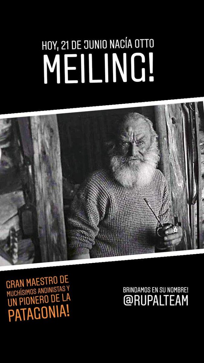 Rupalnet's tweet photo. Otto Meiling! Un Grande, muy Grande en la historia de Bariloche y la montaña! #ottomeiling #refugiotronador #historiasdebariloche #pionerospatagonicos https://t.co/Z7CFX5boTP