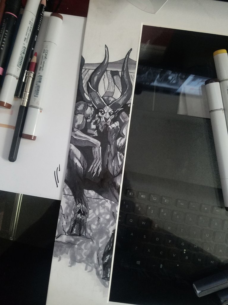 maria_tattoo13's tweet photo. Working on the matte for my Paradise Lost autographed print! Would only be appropriate to do images from John Milton's #ParadiseLost! Still much more to add๐ #DemonAssassin #AshestoAshes #DusttoDust #DoomiesSayDie #RiseWillFall #BiteTheApple https://t.co/dwEJN0OB4t