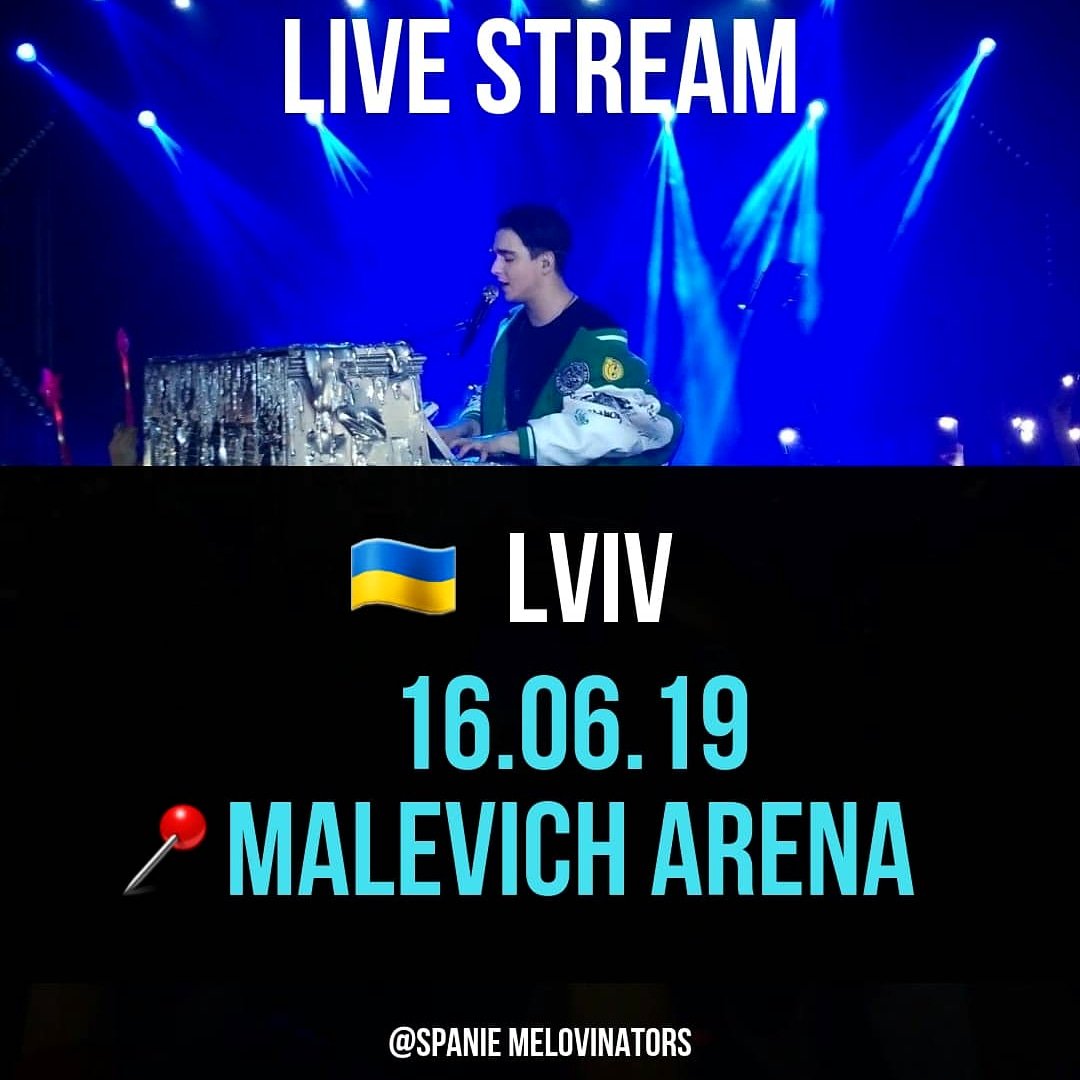 unbroken_glad's tweet photo. Live Stream of Lviv concert on our account: Spanie Melovinators on Instagram. We will start about 19:00 (ukraine time zone) stay tuned and share!! >>> #Mélovin #LVIV #MalevichArena #MélovinLviv #Melovinators #MélovinConcert #Ukraine #Leopolis  #Меловин   #MalevichConcertArena https://t.co/2EaJkfTjnx