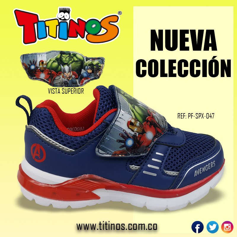 Los Vengadores llegaron a Titinos en esta "NUEVA COLECCIÓN" Ven ya por los tuyos.🥰

Más información titinos.com.co

#Titinos #Zapatos #Tenis #zapatosparaNiños #ZapatosparaNiñas #zapatosBogota #AlmacenTitinos #TiendasTitinos #calzadoinfantil #calzadoinfantilbogota
