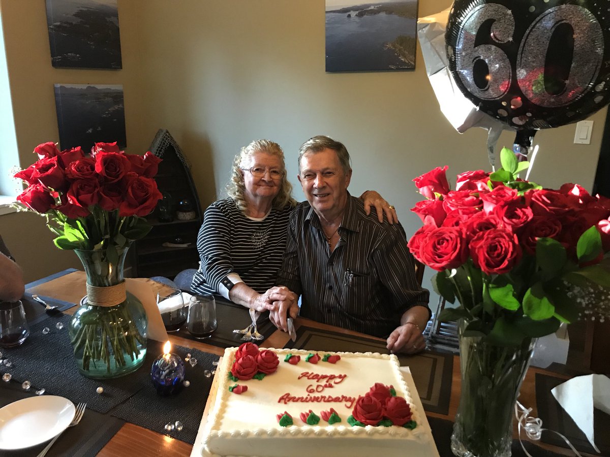 GarydCS's tweet image. SIXTY YEARS of (mostly) happy married bliss.  Thanks to Sandra and Keith, grandaughter Tara and her children MacAVoy and super cheerful ArielLily for making our anniversary a memorable event!!!
