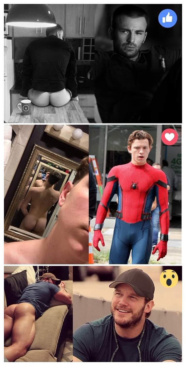 Sexy af @ChrisEvans @prattprattpratt @TomHolland1996 